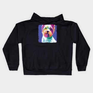 Biewer Terrier Pop Art - Dog Lover Gifts Kids Hoodie